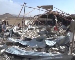 استهداف مزرعة دجاج في سنحان (1)