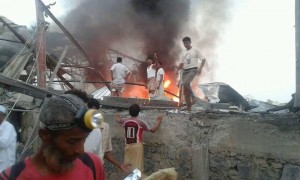 مجزرة العدوان عبس حجة مصنع تعبئة المياه (11)