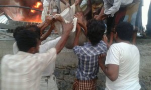 مجزرة العدوان عبس حجة مصنع تعبئة المياه (13)