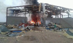 مجزرة العدوان عبس حجة مصنع تعبئة المياه (5)