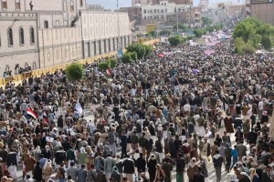 مسيرة جرائم العدوان في تعز وعمران جرائم حرب (1)