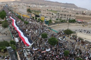 مسيرة جرائم العدوان في تعز وعمران جرائم حرب (2)