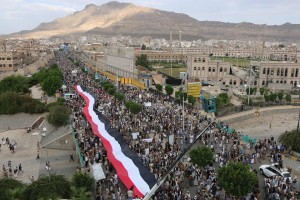 مسيرة جرائم العدوان في تعز وعمران جرائم حرب (3)