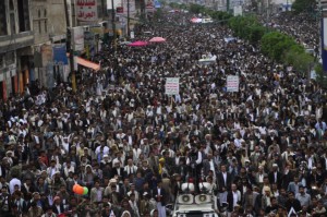 مسيرة رفض الاستعمار ومشروع الحصار صنعاء  (6)