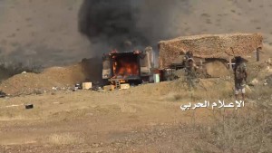 اقتحام موقاع عسكرية وتدمير ىليات ودبابات وجرافات-جيزان (16)