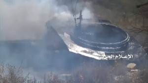 تدمير دبابة الخوبة جيزان (7)