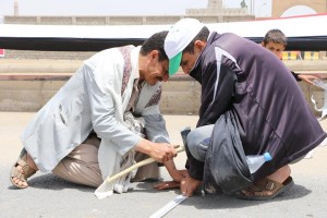 استعدادات فعالية مرور عام على العدوان (5)